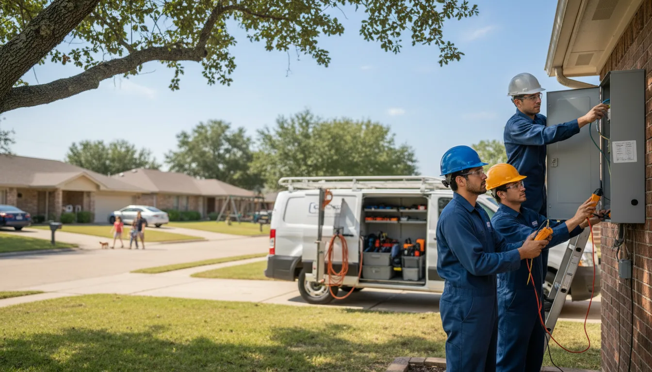 Certified electrician providing emergency electrical services in Maysville, OK